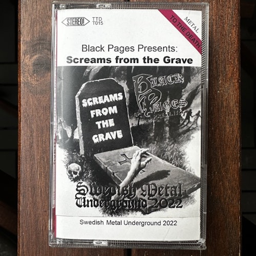 VARIOUS Black Pages Present: Screams From The Grave (To the Death - Sweden original) (NM) TAPE