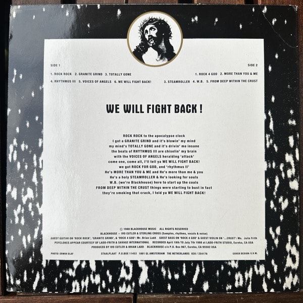 BLACKHOUSE We Will Fight Back! (Staalplaat - Netherlands original) (VG/EX) LP