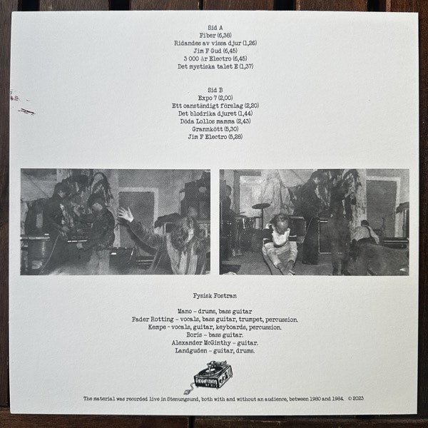 FYSISK FOSTRAN Räkenskapens Dag (Fördämning Arkiv – Sweden original) (NM) LP