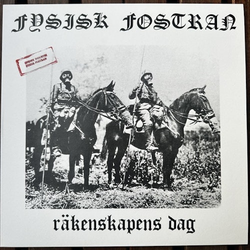 FYSISK FOSTRAN Räkenskapens Dag (Fördämning Arkiv – Sweden original) (NM) LP