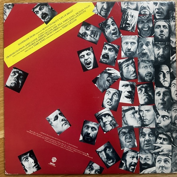 SOUNDTRACK Monty Python – Life Of Brian (Warner - USA original) (VG+) LP