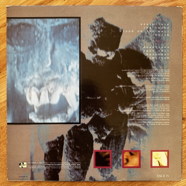 SKINNY PUPPY Bites (Scarface - Benelux 1989 reissue) (VG+) LP