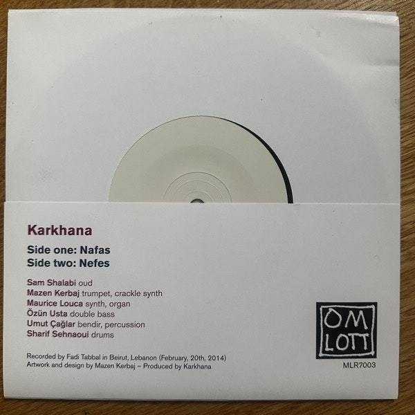 KARKHANA Nafas (Omlott - Sweden original) (NM) 7"