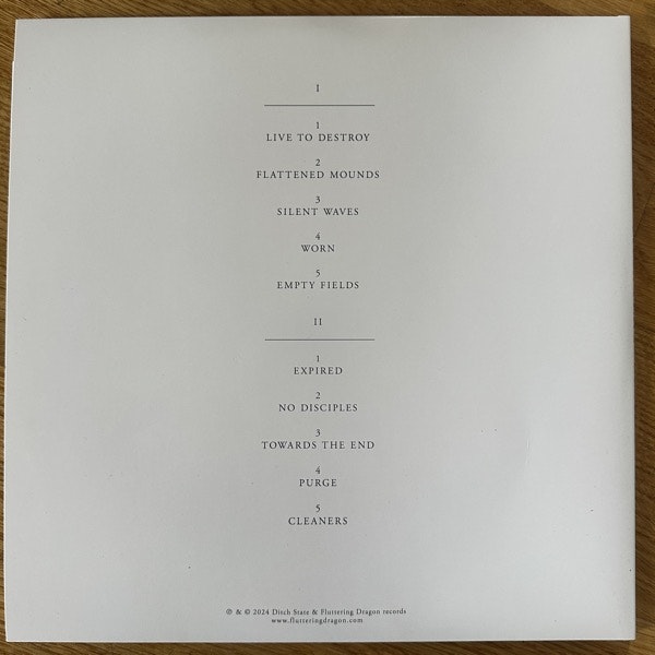 DITCH STATE Purge (White vinyl) (Fluttering Dragon – Europe original) (NM) LP