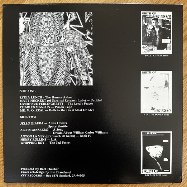 VARIOUS The Birth Of Tragedy Magazine's Fear • Power • God (White vinyl) (CFY - USA original) (EX) LP