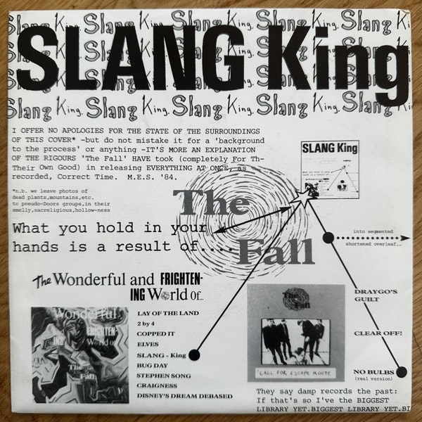 FALL, the Slang King (Beggars Banquet - UK original) (EX) 7"