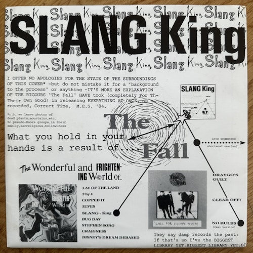 FALL, the Slang King (Beggars Banquet - UK original) (EX) 7"