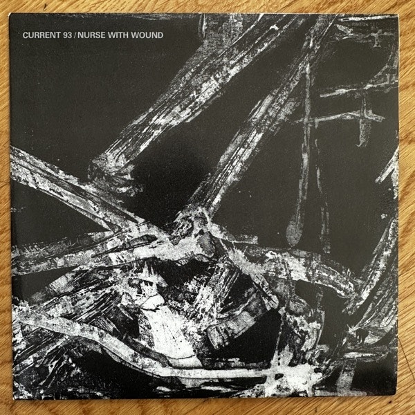 CURRENT 93 / NURSE WITH WOUND No Hiding From The Blackbird / The Burial Of The Stoned Sardine (Harbinger - UK reissue) (EX/VG+) 7"