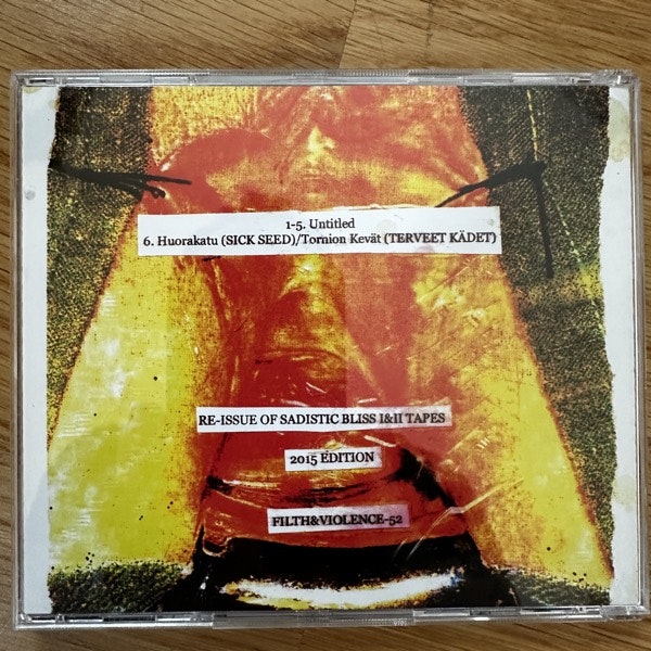 SADISTIC BLISS I & II (Filth And Violence - Finland reissue) (NM) CD