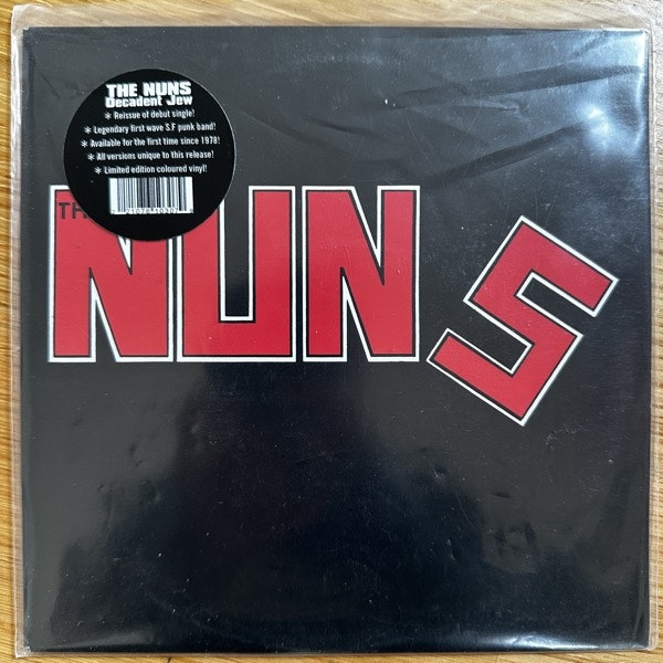 NUNS, the The Nuns (Blue vinyl) (Blank - Australia reissue) (EX/NM) 7"