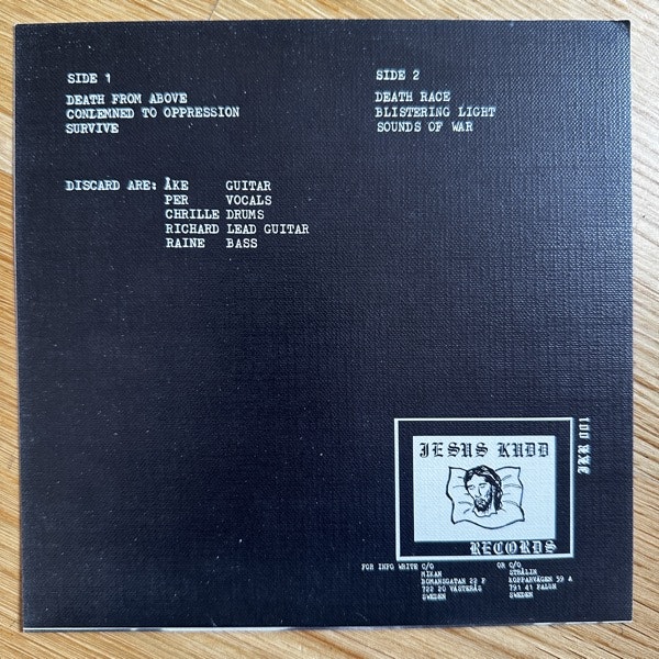 DISCARD Death From Above (Jesus Kudd - Sweden original) (EX/VG+) 7"