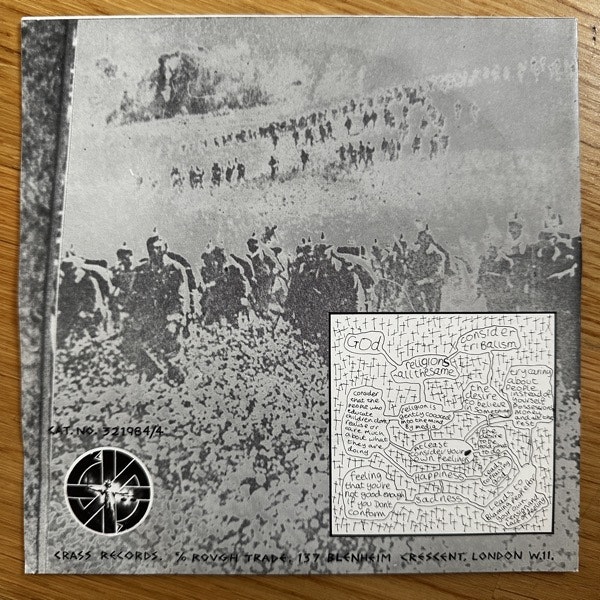 SNIPERS, the Three Peace Suite (Crass - UK original) (VG+/VG) 7"