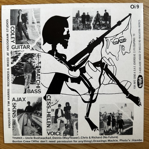 VIOLATORS Gangland... / The Fugitive (No Future - UK original) (VG+) 7"