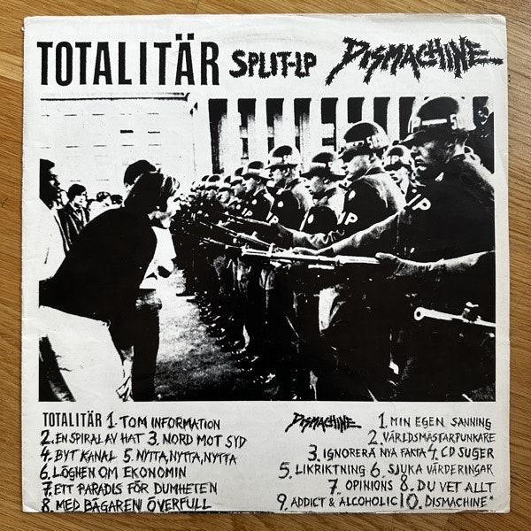TOTALITÄR / DISMACHINE Split-LP (Your Own Jailer - Sweden original) (VG/VG+) LP