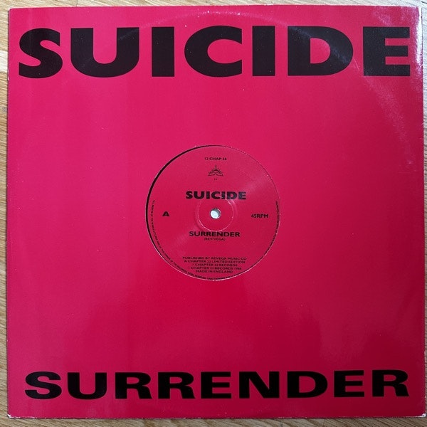 SUICIDE Surrender (Chapter 22 – UK original) (VG+) 12"