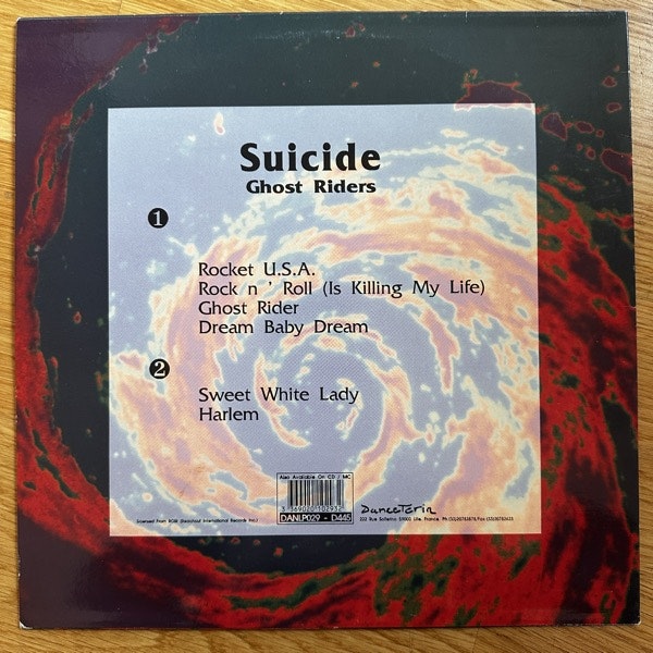 SUICIDE Ghost Riders (Danceteria – France reissue) (VG+) LP