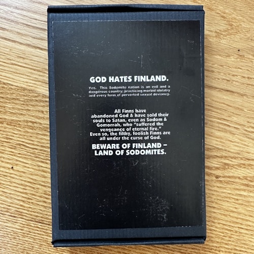 VARIOUS Land Of Sodomites (Iron Corpse - Finland second press) (EX/SS) TAPE