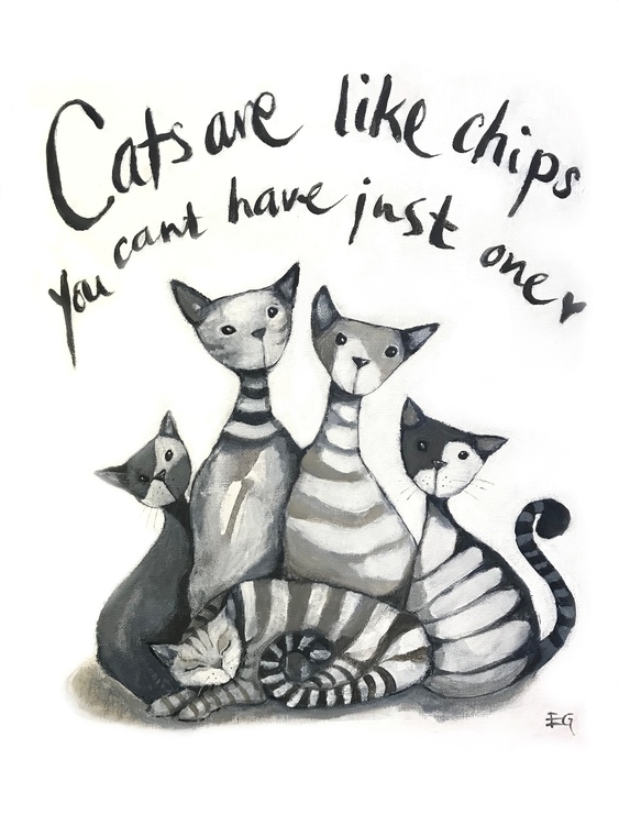 Cats are like chips