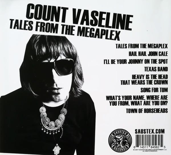 Count Vaseline ‎– Tales from the Megaplex Cd