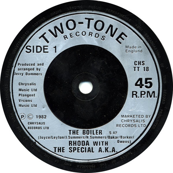 Rhoda With The Special A.K.A. – The Boiler | 7''
