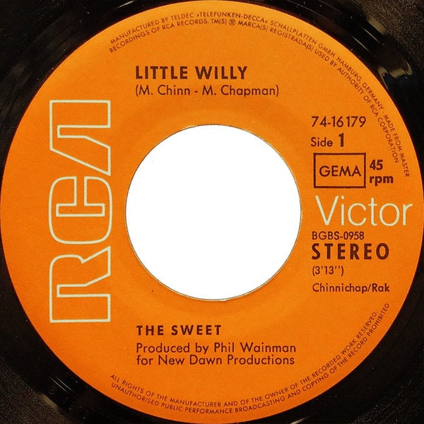 The Sweet – Little Willy | 7''