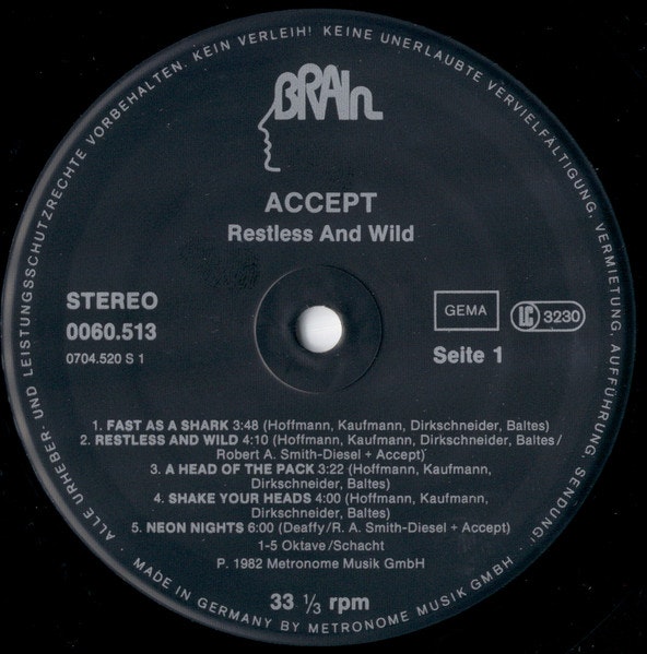 Accept – Restless And Wild | Lp