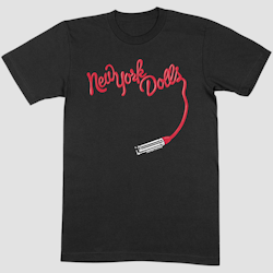 New York Dolls Unisex T-Shirt: Lipstick Logo (LARGE)