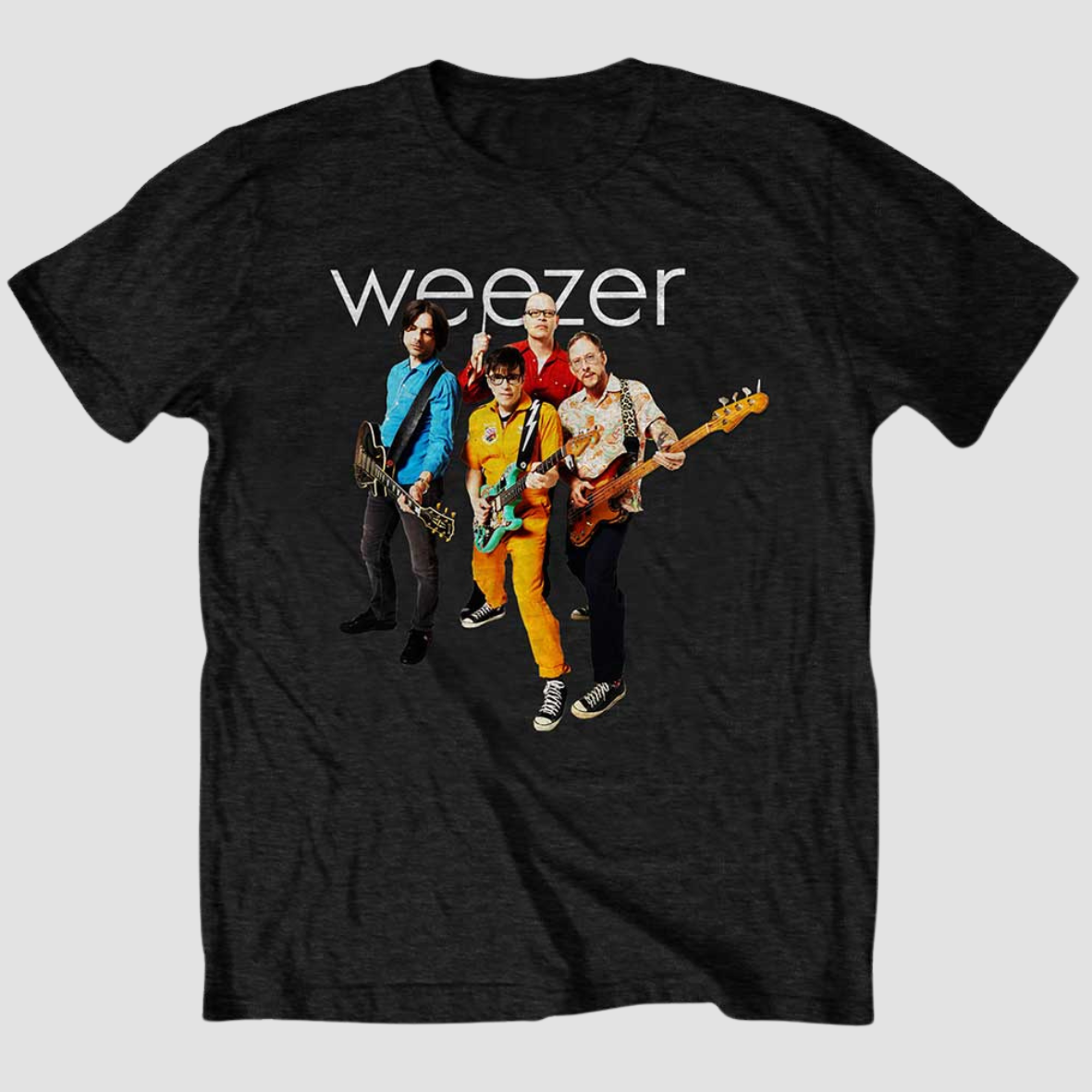 Weezer Unisex T-Shirt: Band Photo (LARGE)