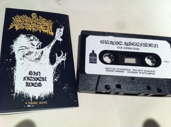 Grave Ascension ‎– Sin Never Dies + Demo 2015 Mc