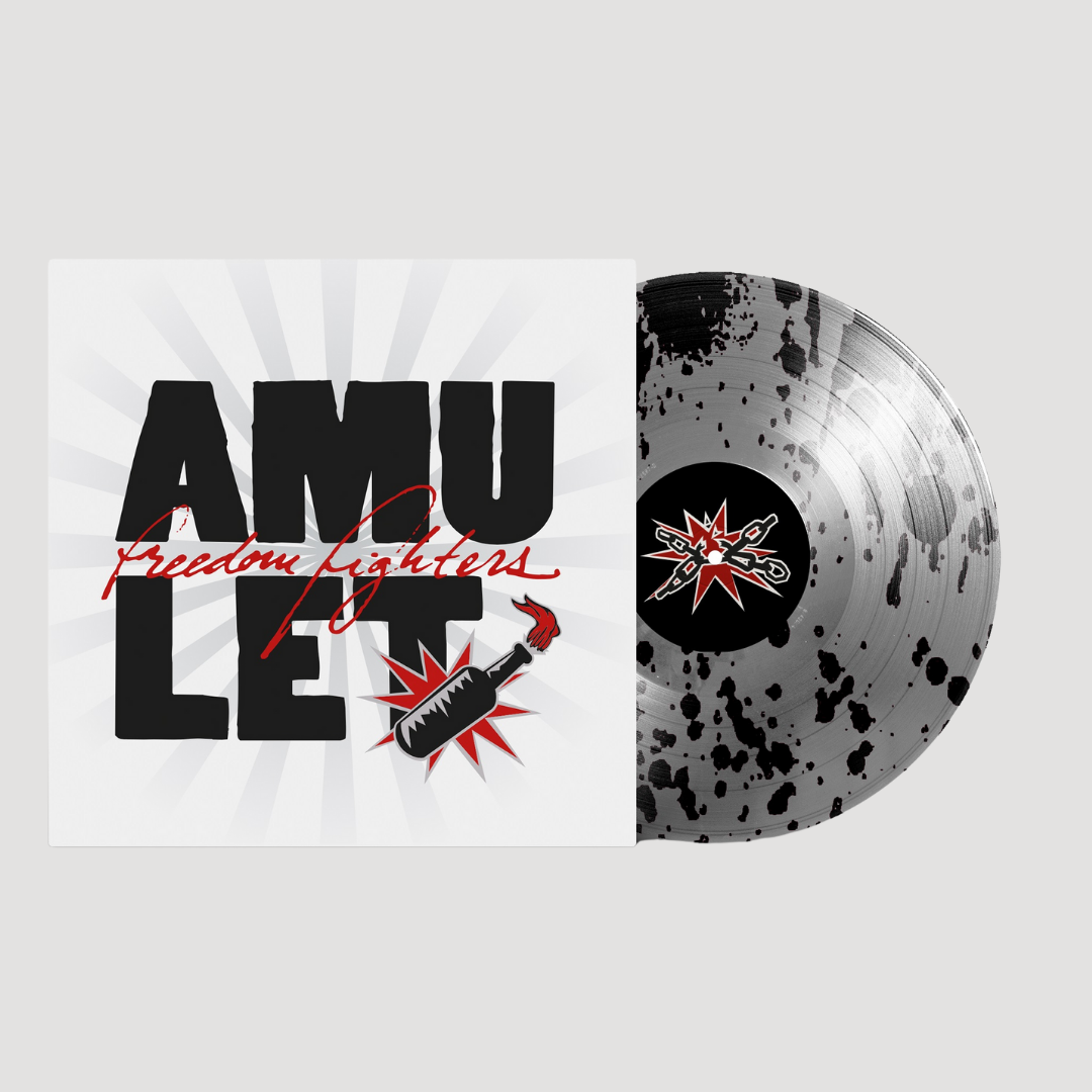 Amulet – Freedom Fighters | Lp Silver/Black Splatter