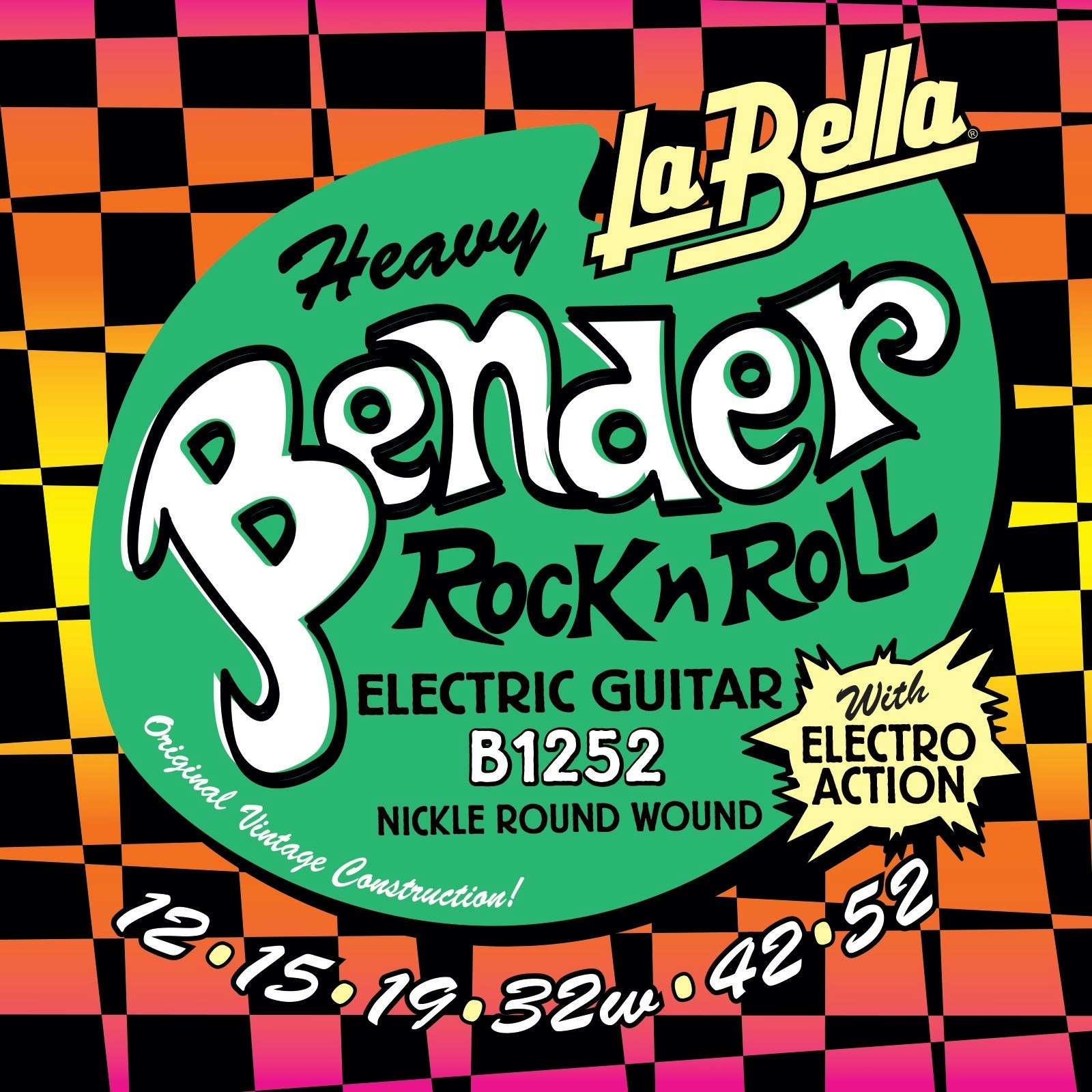 LaBella The Bender B1252 .012-.052 - Strengesett til elgitar