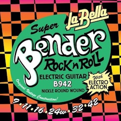 LaBella The Bender B942 .009-.042 - Strengesett til elgitar