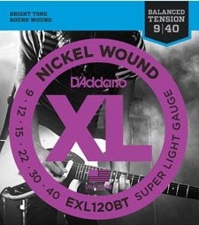 D'Addario EXL120BT BalTen El. gitar strenger (009-040)