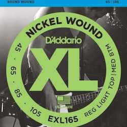 D'addario EXL165 Custom Light/Long Scale basstrenger 045-105.