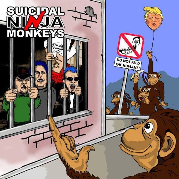 Suicidal Ninja Monkeys ‎– Do Not Feed the Humans (Lp)