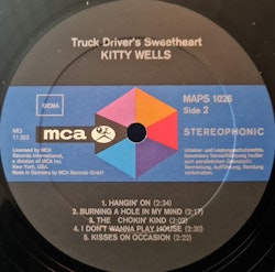 Kitty Wells – Truck Driver's Sweetheart. LP