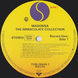 Madonna – The Immaculate Collection. 2LP