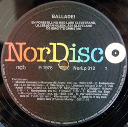Ballade!!! – På Turné. LP