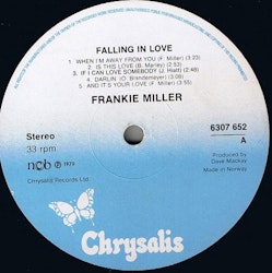 Frankie Miller – Falling In Love. LP