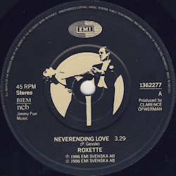 Roxette – Never Ending Love. 7''