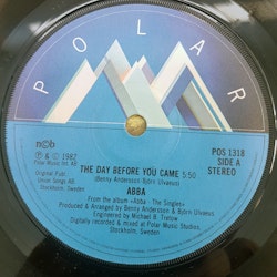 ABBA – The Day Before You Came. 7''
