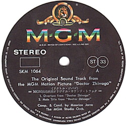 Maurice Jarre – Doctor Zhivago - Original Soundtrack. 7''