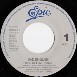 Bad English – Price Of Love (Remix). 7''