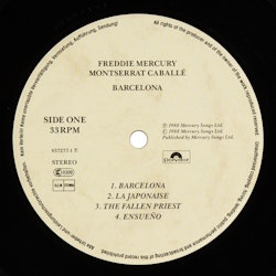 Freddie Mercury & Montserrat Caballé – Barcelona. Lp