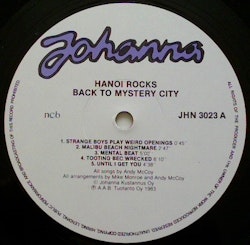 Hanoi Rocks – Back To Mystery City. Lp