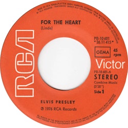 Elvis – For The Heart / Hurt. 7''
