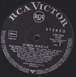 Elvis – Harem Holiday. LP