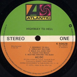AC/DC ‎– Highway To Hell. Lp
