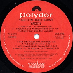Yachts – Yachts Without Radar. Lp