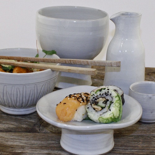 Kuji - Fat i japansk stil - Handgjord keramik i stengods